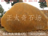 2.9米寬臥石園林黃蠟石 小區(qū)題名石 編號5759