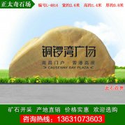 2.6米寬產(chǎn)地黃蠟石 廣場刻字標(biāo)志石 編號L-4814