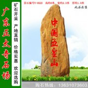 6米高廣東黃蠟石 風(fēng)景區(qū)招牌標(biāo)志石 編號(hào)Y-0623