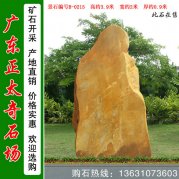 3.9米高產(chǎn)地黃蠟石 公園刻字文化石 編號B-0215