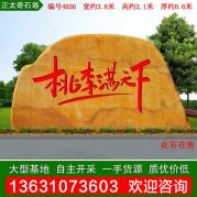 4.6米寬廣東黃蠟石 刻字石 景觀石 編號4636